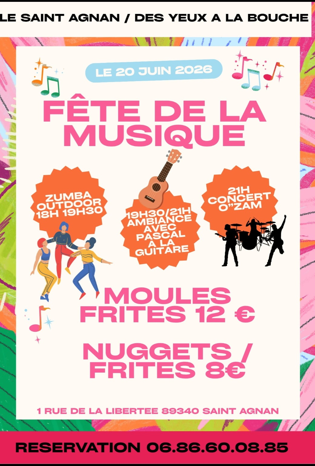 FÊTE DE LA MUSIQUE LE 20 JUIN