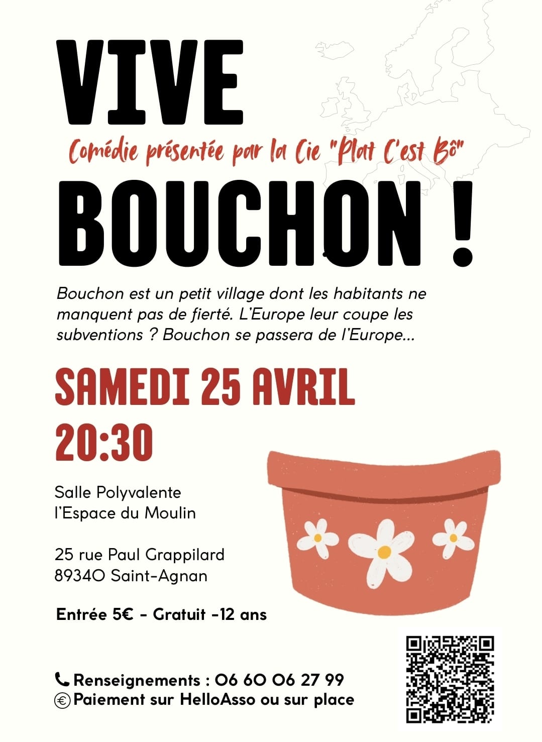 THÉATRE LE 25 AVRIL À 20H30 À L'ESPACE DU MOULIN